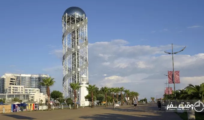 آلفا بتیک برج , وقت سفر