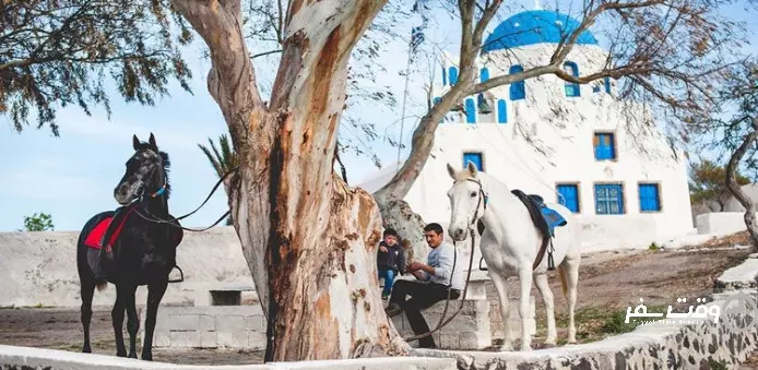 اسب سواری در سانتورینی , وقت سفر