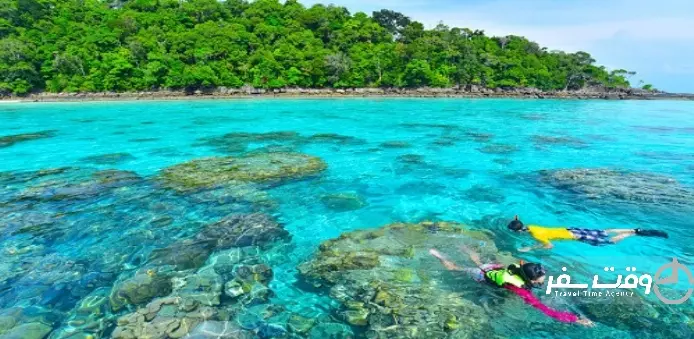 جزیره مرجانی , وقت سفر