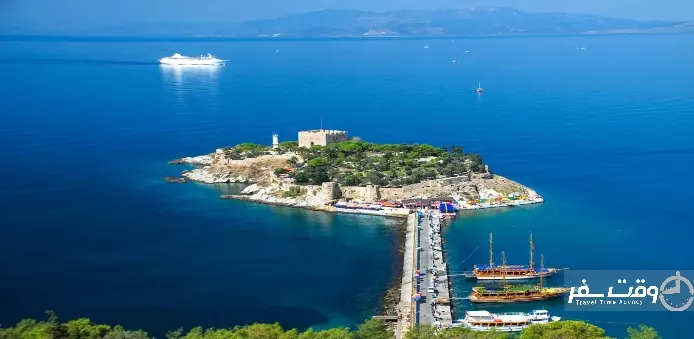 جزیره کبوتر , وقت سفر