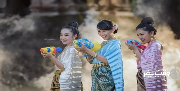 جشنواره آب تایلند , وقت سفر