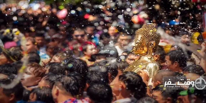 جشنواره آب تایلند , وقت سفر