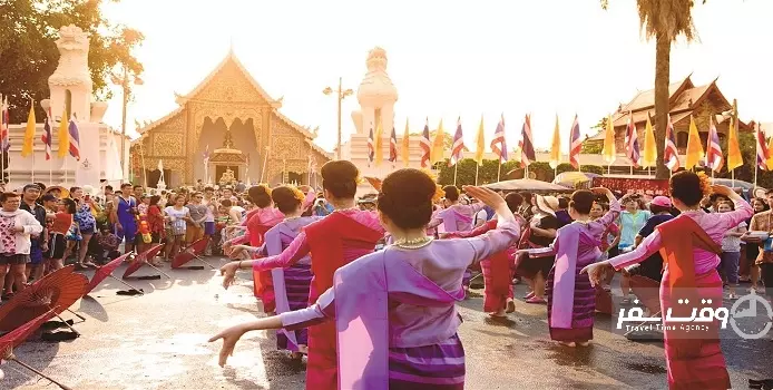 جشنواره آب تایلند , وقت سفر