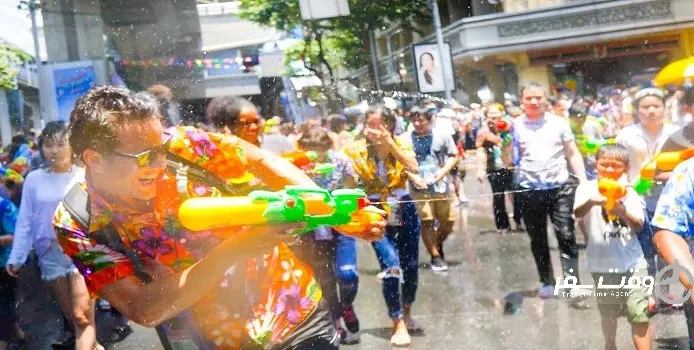 جشنواره آب تایلند , وقت سفر