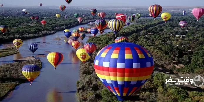 جشنواره بالن آلبوکرک , وقت سفر