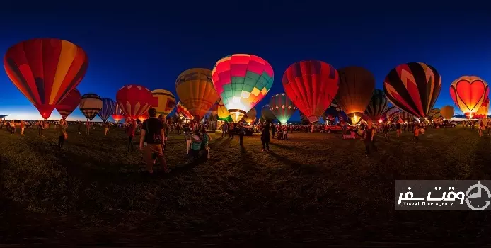 جشنواره بالن آلبوکرک , وقت سفر