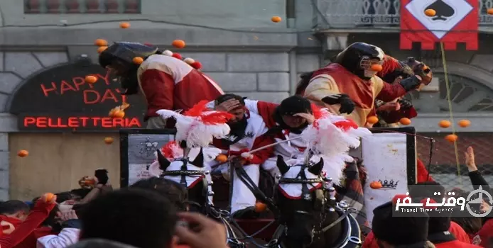 جشنواره جنگ پرتقالی , وقت سفر