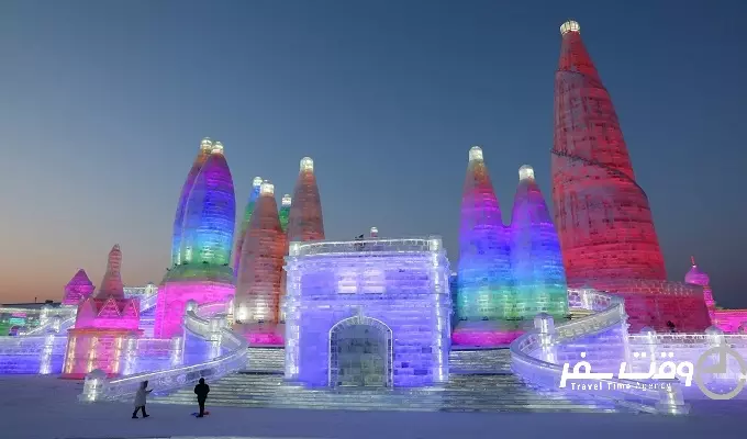 جشنواره یخ هاربین , وقت سفر