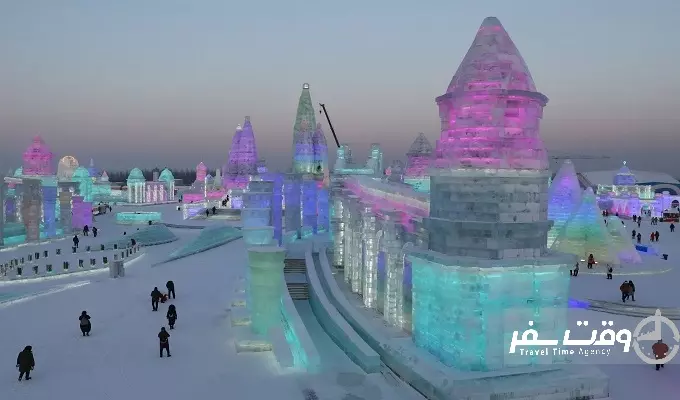 جشنواره یخ هاربین , وقت سفر