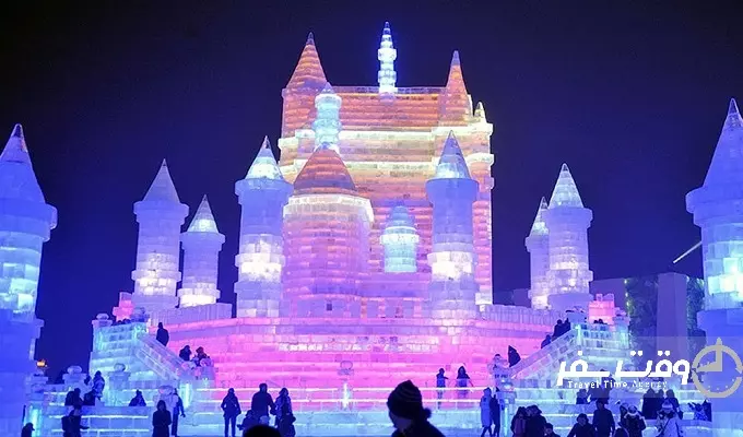 جشنواره یخ هاربین , وقت سفر