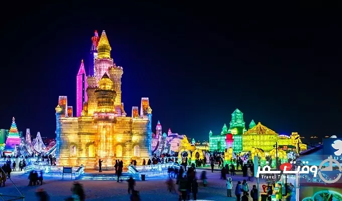 جشنواره یخ هاربین , وقت سفر