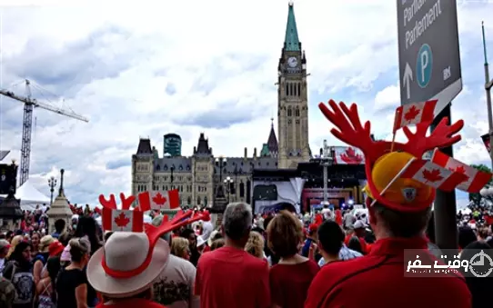 جشن ملی کانادا , وقت سفر