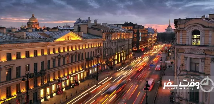 خیابان نوفسکی پروسپکت , وقت سفر