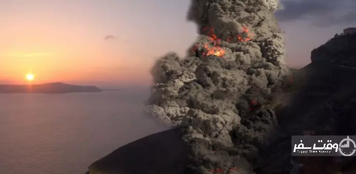 ساتورینی آتش فشان , وقت سفر