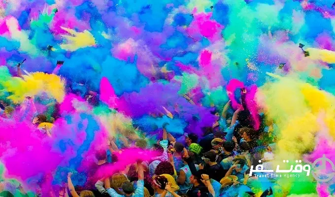 جشنواره رنگ هند , وقت سفر