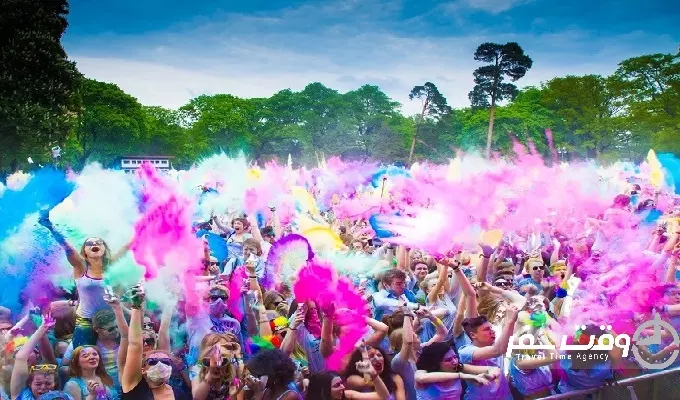 جشنواره رنگ هند , وقت سفر