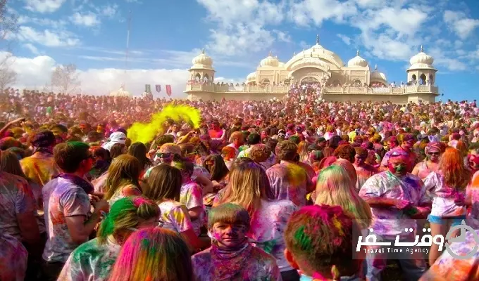 جشنواره رنگ هند , وقت سفر