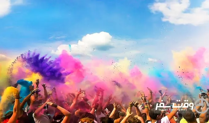 جشنواره رنگ هند , وقت سفر