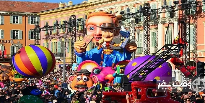 جشنواره کارناوال نیس , وقت سفر