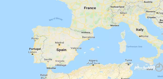 نقشه اسپانیا , وقت سفر