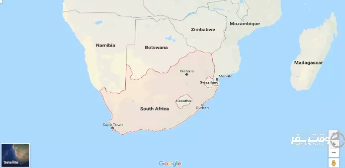 نقشه آفریقای جنوبی , وقت سفر