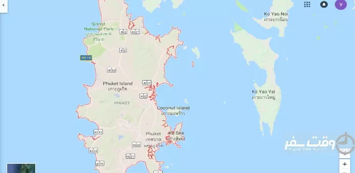 نقشه پوکت , وقت سفر