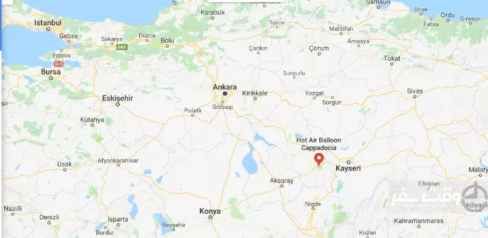 نقشه کاپادوکیا , وقت سفر