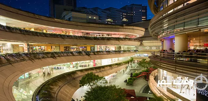 مرکز خرید کانیون , وقت سفر