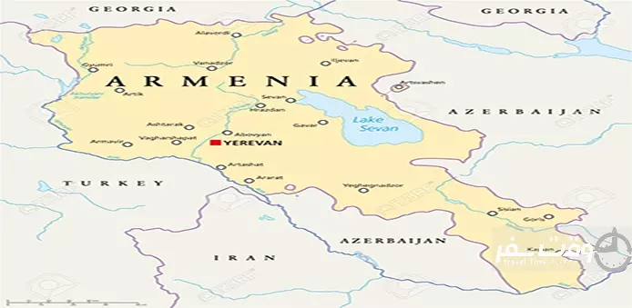 نقشه ارمنستان , وقت سفر