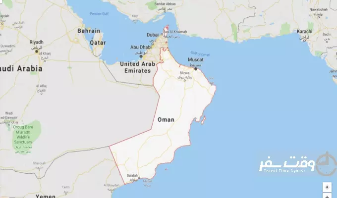 نقشه عمان