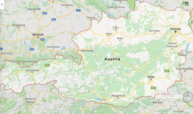 نقشه اتریش , وقت سفر