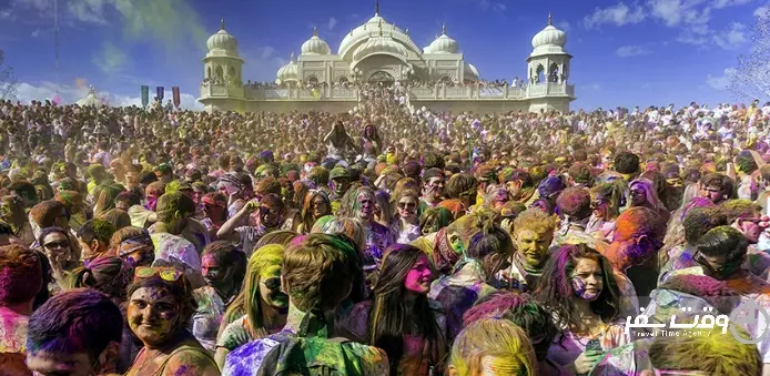 جشن رنگ هند , وقت سفر