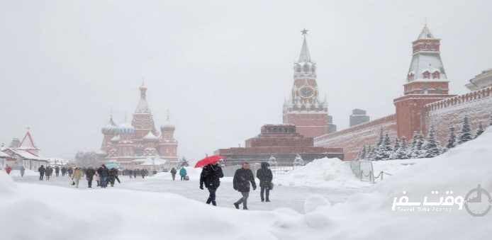 زمستان مسکو , وقت سفر