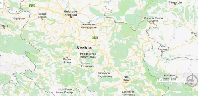 نقشه صربستان , وقت سفر
