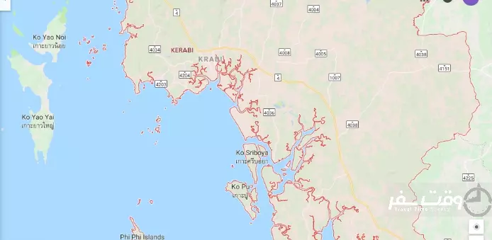 نقشه کرابی , وقت سفر