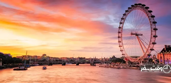 چشم لندن , وقت سفر