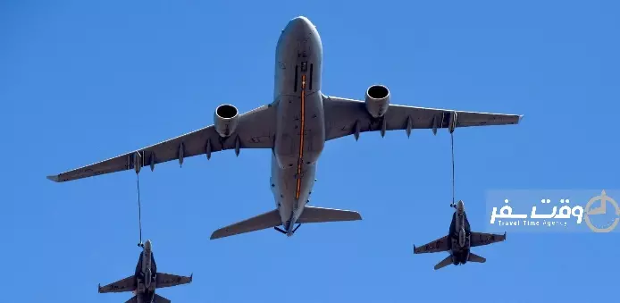 سوختگیری هواپیما در آسمان , وقت سفر