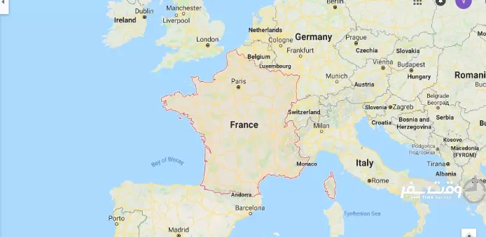 نقشه فرانسه , وقت سفر