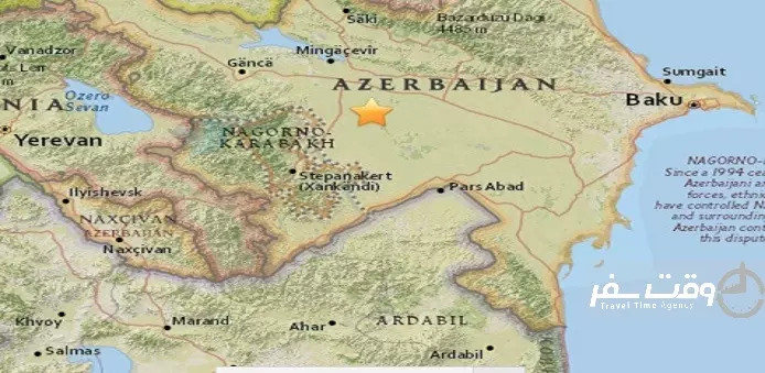 نقشه باکو , وقت سفر